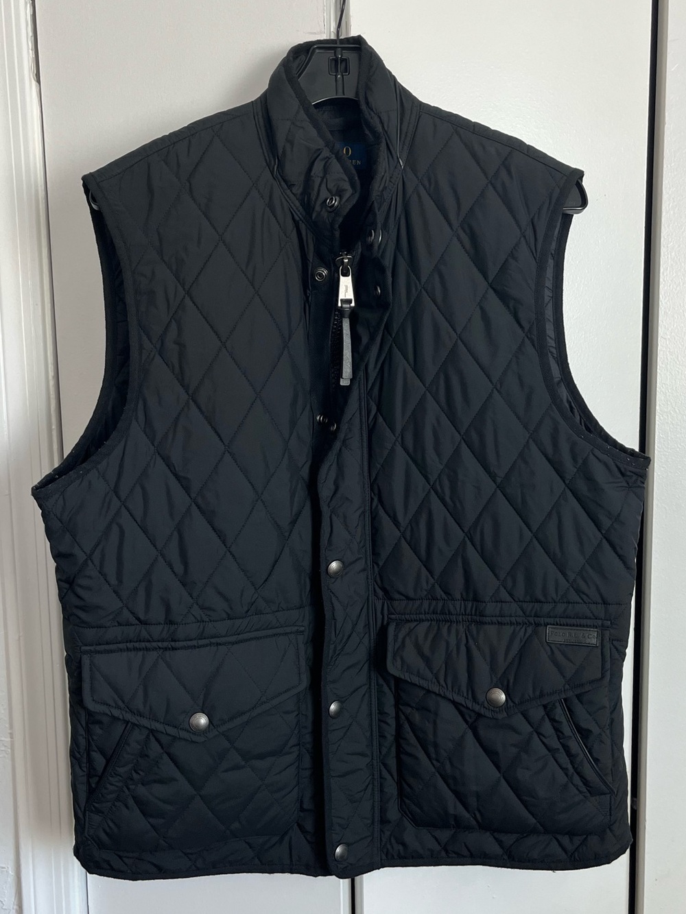 Polo Ralph Lauren Men's Iconic Quilted Vest Black Size Large
